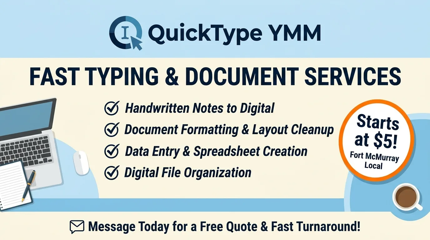QuickType YMM – Fast Typing, Document Formatting & Computer Help